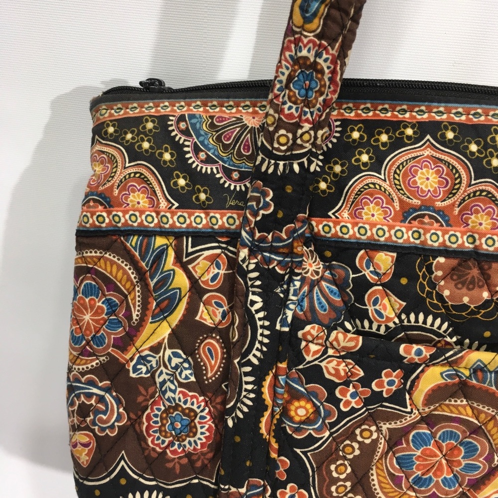 Vera Bradley Tote Maddie Kensington Brown - Picture 5 of 16